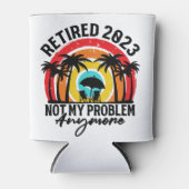 Gepensioneerd 2023 Mijn probleem niet meer, meer p Blikjeskoeler (Voorkant)