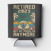 Gepensioneerd 2023 Mijn probleem niet meer, meer p Blikjeskoeler (Voorkant)