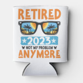 Gepensioneerd 2023 Mijn probleem niet meer, meer p Blikjeskoeler (Voorkant)