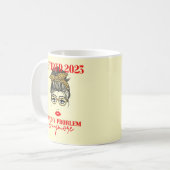 Gepensioneerd 2023 Ouderdoms Vrouwen krijgen een z Koffiemok (Voorkant links)