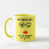 Gepensioneerd 2023 Ouderdoms Vrouwen krijgen een z Mok (Links)