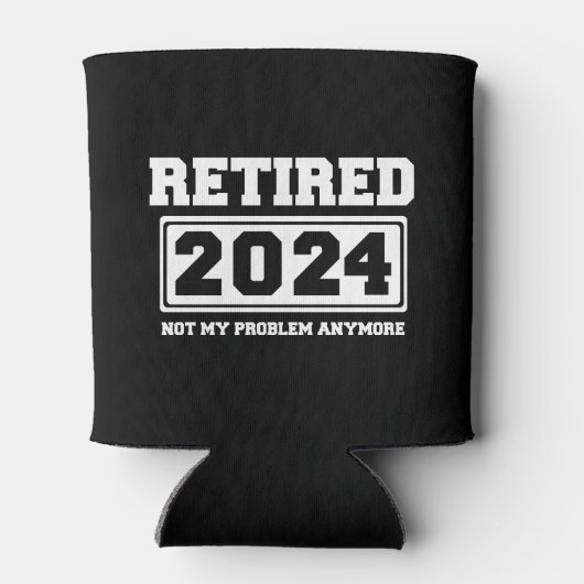 Gepensioneerd 2024 Mijn probleem niet meer Blikjeskoeler (Achterkant)