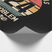 Gepensioneerd 2024 Mijn probleem niet meer Cadeaupapier (Hoek)