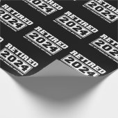 Gepensioneerd 2024 Mijn probleem niet meer Cadeaupapier (Hoek)