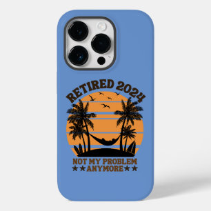 Gepensioneerd 2024 Mijn probleem niet meer Case-Mate iPhone 14 Pro Hoesje