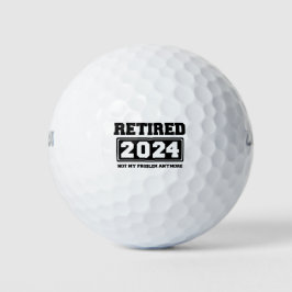 Gepensioneerd 2024 Mijn probleem niet meer Golfballen