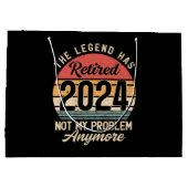 Gepensioneerd 2024 Mijn probleem niet meer Groot Cadeauzakje (Achterkant)