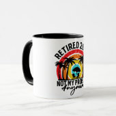 Gepensioneerd 2024 Mijn probleem niet meer, meer p Mok (Voorkant links)