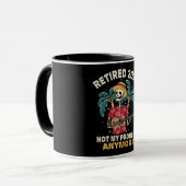 Gepensioneerd 2024 Mijn probleem niet meer, meer p Mok (Voorkant links)