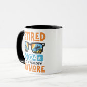 Gepensioneerd 2024 Mijn probleem niet meer, meer p Mok (Voorkant links)