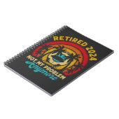 Gepensioneerd 2024 Mijn probleem niet meer, meer p Notitieboek (Linkerzijde)