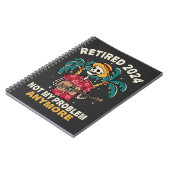 Gepensioneerd 2024 Mijn probleem niet meer, meer p Notitieboek (Linkerzijde)