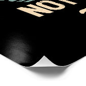 Gepensioneerd 2024 Mijn probleem niet meer Perfect Poster (Hoek)