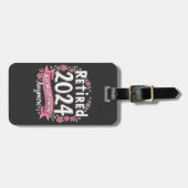 Gepensioneerd 2024 Niet meer mijn probleem Bagagelabel (Voorkant horizontaal)