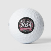 Gepensioneerd 2024 Niet meer mijn probleem Golfballen (Voorkant)