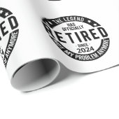 Gepensioneerd 2024 niet meer mijn probleem, grappi cadeaupapier (Rol Hoek)