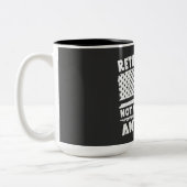 Gepensioneerd 2024 niet mijn probleem meer grappig tweekleurige koffiemok (Links)