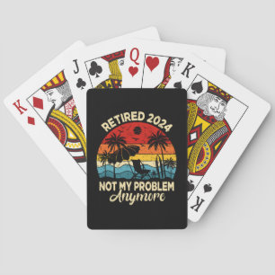 Gepensioneerd 2024 Niet Mijn Probleem Meer Leuk Pokerkaarten