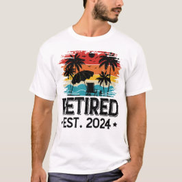 Gepensioneerd 2024 t-shirt