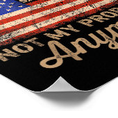 Gepensioneerd 2025 niet meer mijn probleem Amerika Poster (Hoek)