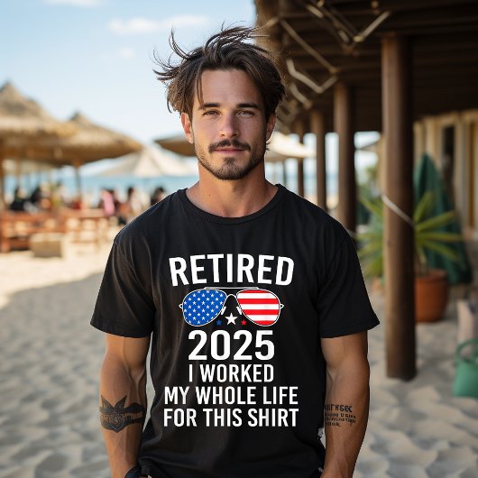 Gepensioneerd 2025 niet meer mijn probleem Amerika T-shirt