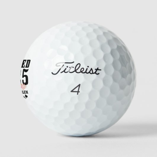 Gepensioneerd 2025 niet meer mijn probleem golfballen (Logo)