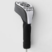 Gepensioneerd 2025 niet meer mijn probleem golfheadcover (Schuin)