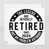 Gepensioneerd 2025 Niet meer mijn probleem - Pensi Kaart (Voorkant / Achterkant)