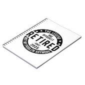 Gepensioneerd 2025 Niet meer mijn probleem - Pensi Notitieboek (Linkerzijde)