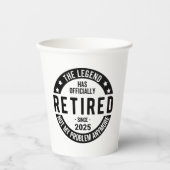 Gepensioneerd 2025 Niet meer mijn probleem - Pensi Papieren Bekers (Voorkant)