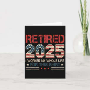 Gepensioneerd 2025 Pensioen werkte hier het hele l Kaart