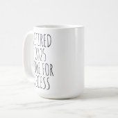 Gepensioneerd 2025 Tijd voor Recess Grappig Pensio Koffiemok (Voorkant links)