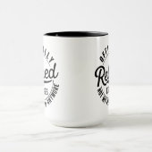 Gepensioneerd 2026 niet meer mijn probleem mok (Midden)