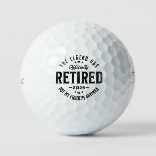 Gepensioneerd 2026 niet mijn probleem meer Vintage Golfballen