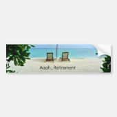 Gepensioneerd - Aaah...Pensioen Bumpersticker (Voorkant)