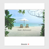 Gepensioneerd - Aaah...Pensioen Sticker (Vel)