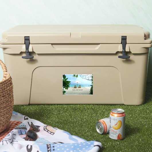 Gepensioneerd - Aaah...Pensioen Sticker (Koeler)