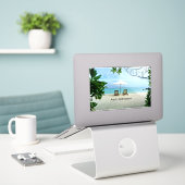 Gepensioneerd - Aaah...Pensioen Sticker (Laptop op bureau)