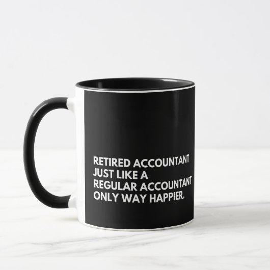 Gepensioneerd Accountant Funny Pensioen Mok (Links)