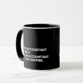 Gepensioneerd Accountant Funny Pensioen Mok (Voorkant links)