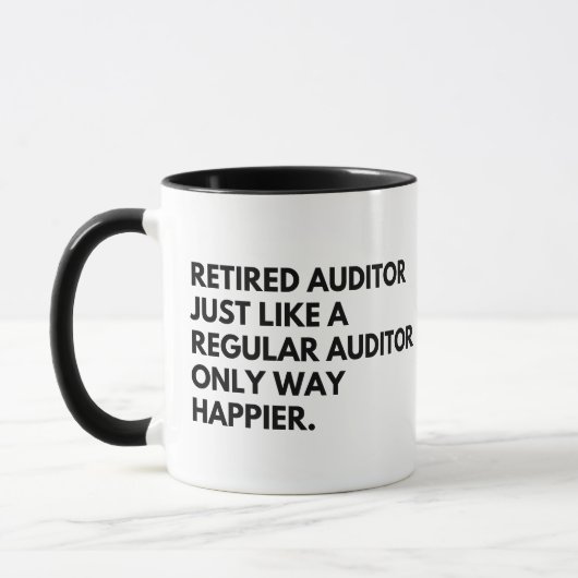 Gepensioneerd accountant Funny pensionering Mok (Links)