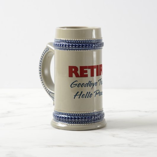 Gepensioneerd: afscheid Hallo pensioen Bierpul (Voorkant links)