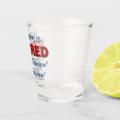 Gepensioneerd: Afscheid Hallo Pensioennaam Shot Glas (Rechts)