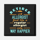 Gepensioneerd allergoloog pensioen veel gelukkiger magneet (Voorkant)