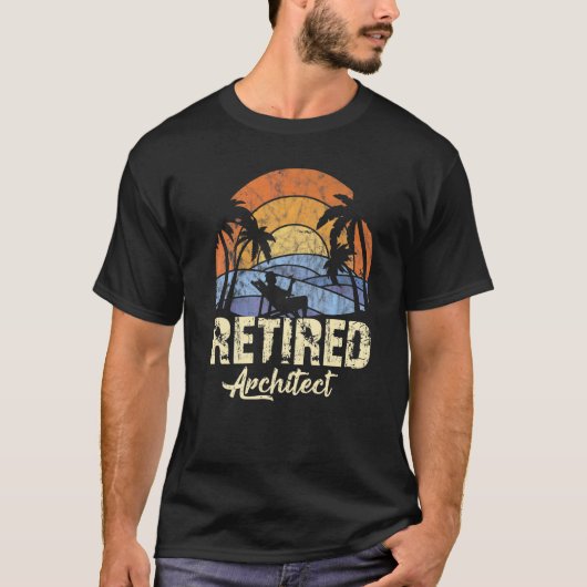 Gepensioneerd architect t-shirt (Voorkant)