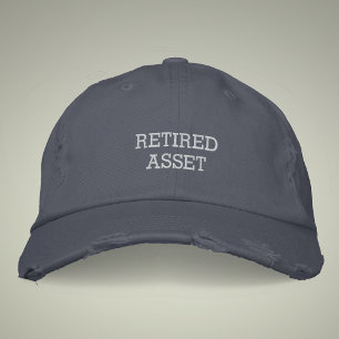 Gepensioneerd Asset  Style Distressed Geborduurde Pet
