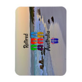 Gepensioneerd-Australië, kleurrijke teenslippers, Magneet (Verticaal)
