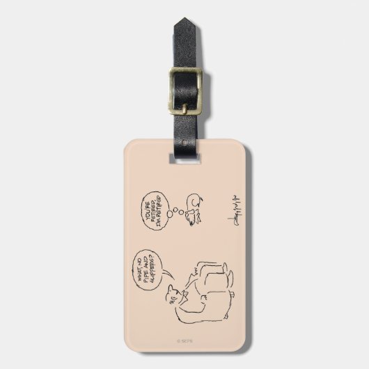 Gepensioneerd Bagagelabel (Voorkant verticaal)