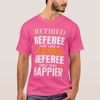 Gepensioneerd basketbal scheidsrechter ontwerp voo t-shirt