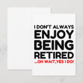 Gepensioneerd Bedankkaart (Voorkant / Achterkant)